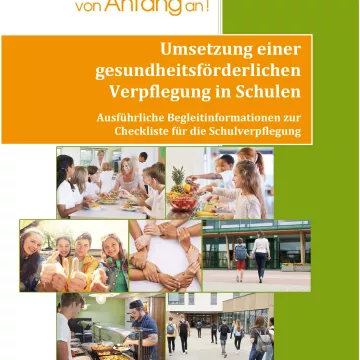 Deckblatt REVAN Begleitdokument Umsetzung einer gesundheitsförderlichen Shulverpflegung