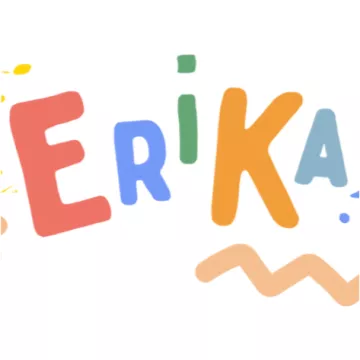 © ARGE Ernährung in der Tagesbetreuung Logo Projekt Erika in bunter Schrift