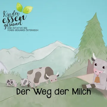 Der Weg der Milch © FGÖ,GÖG Vorschaubild Kühe auf grüner Almenlandschaft